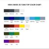 tank top color chart - Mega Man Merch