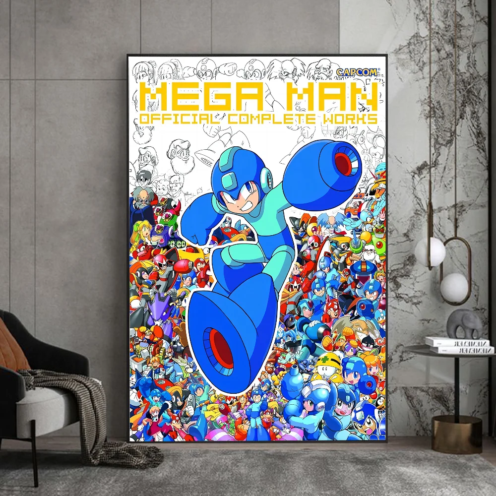 Offical Game Rockman Megaman Wall Art - Mega Man Merch