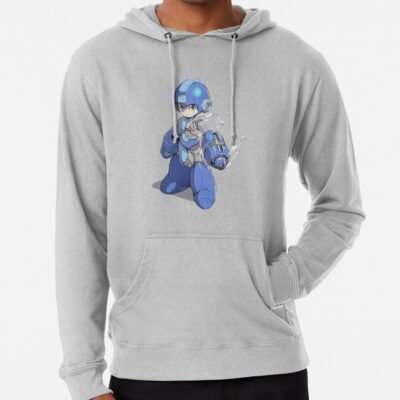 ssrcolightweight hoodiemensheather greyfrontsquare productx1000 bgf8f8f8 50 - Mega Man Merch