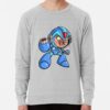 ssrcolightweight sweatshirtmensheather greyfrontsquare productx1000 bgf8f8f8 18 - Mega Man Merch