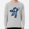 ssrcolightweight sweatshirtmensheather greyfrontsquare productx1000 bgf8f8f8 27 - Mega Man Merch