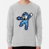 ssrcolightweight sweatshirtmensheather greyfrontsquare productx1000 bgf8f8f8 29 - Mega Man Merch