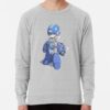 ssrcolightweight sweatshirtmensheather greyfrontsquare productx1000 bgf8f8f8 3 - Mega Man Merch