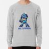 ssrcolightweight sweatshirtmensheather greyfrontsquare productx1000 bgf8f8f8 31 - Mega Man Merch