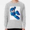 ssrcolightweight sweatshirtmensheather greyfrontsquare productx1000 bgf8f8f8 55 - Mega Man Merch