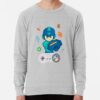 ssrcolightweight sweatshirtmensheather greyfrontsquare productx1000 bgf8f8f8 6 - Mega Man Merch