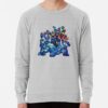 ssrcolightweight sweatshirtmensheather greyfrontsquare productx1000 bgf8f8f8 9 - Mega Man Merch