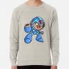 ssrcolightweight sweatshirtmensoatmeal heatherfrontsquare productx1000 bgf8f8f8 18 - Mega Man Merch