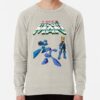 ssrcolightweight sweatshirtmensoatmeal heatherfrontsquare productx1000 bgf8f8f8 30 - Mega Man Merch