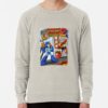 ssrcolightweight sweatshirtmensoatmeal heatherfrontsquare productx1000 bgf8f8f8 34 - Mega Man Merch