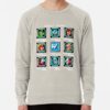 ssrcolightweight sweatshirtmensoatmeal heatherfrontsquare productx1000 bgf8f8f8 4 - Mega Man Merch