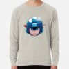 ssrcolightweight sweatshirtmensoatmeal heatherfrontsquare productx1000 bgf8f8f8 5 - Mega Man Merch