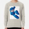 ssrcolightweight sweatshirtmensoatmeal heatherfrontsquare productx1000 bgf8f8f8 55 - Mega Man Merch