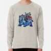 ssrcolightweight sweatshirtmensoatmeal heatherfrontsquare productx1000 bgf8f8f8 9 - Mega Man Merch